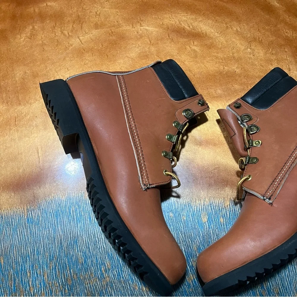 Vtg Red Wings Irish Setter Leather Sport Boots 2193 size 9.5 lace up New NOS USA